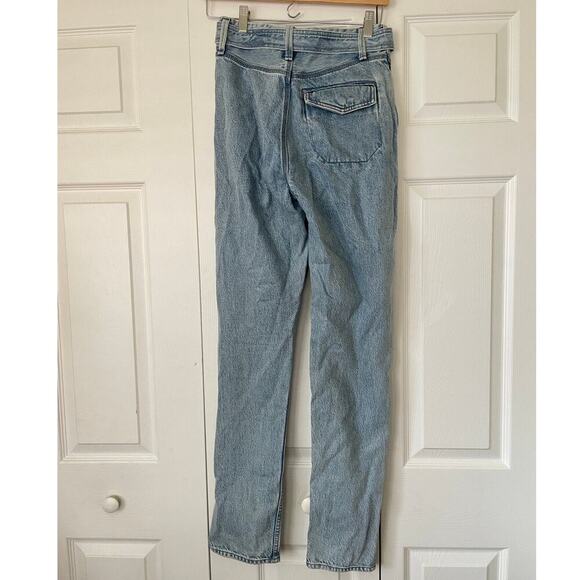 Rag & Bone Mia Yoke 100% Cotton Light Wash Paper Bag Waist Jeans • Size 24 - Picture 3 of 3